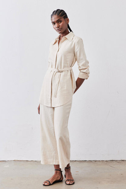 The Belted Linen Tunic