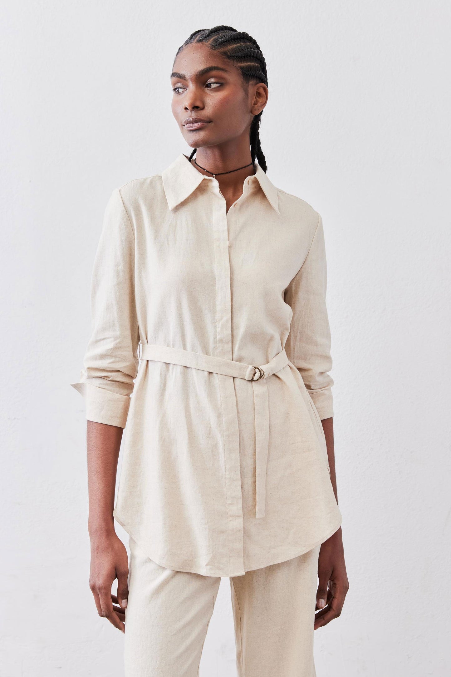 The Belted Linen Tunic