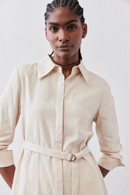 The Belted Linen Tunic