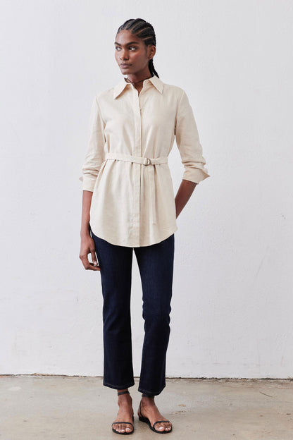 The Belted Linen Tunic