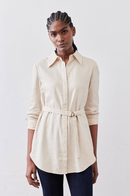 The Belted Linen Tunic