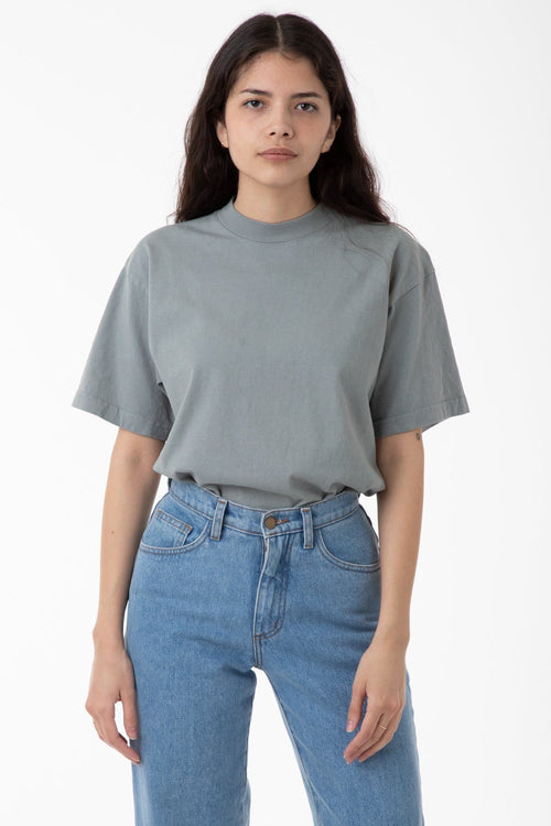 1405GD Unisex - Short Sleeve Garment Dye Mockneck T-Shirt