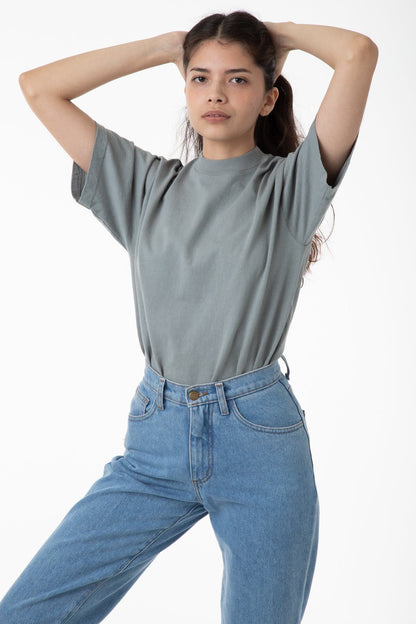 1405GD Unisex - Short Sleeve Garment Dye Mockneck T-Shirt