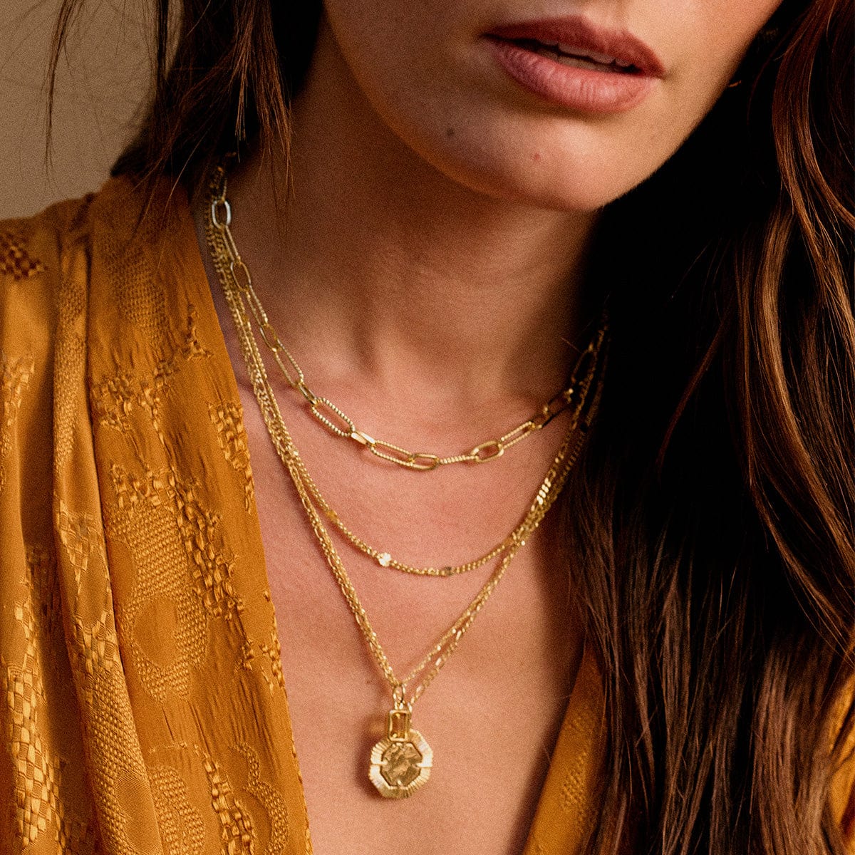 Birthstone Charm Pendant 18ct Gold Plate