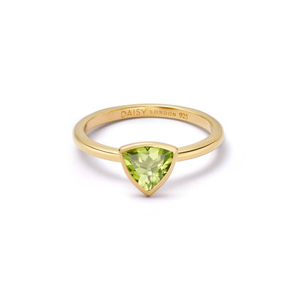 Birthstone Ring 18ct Gold Plate
