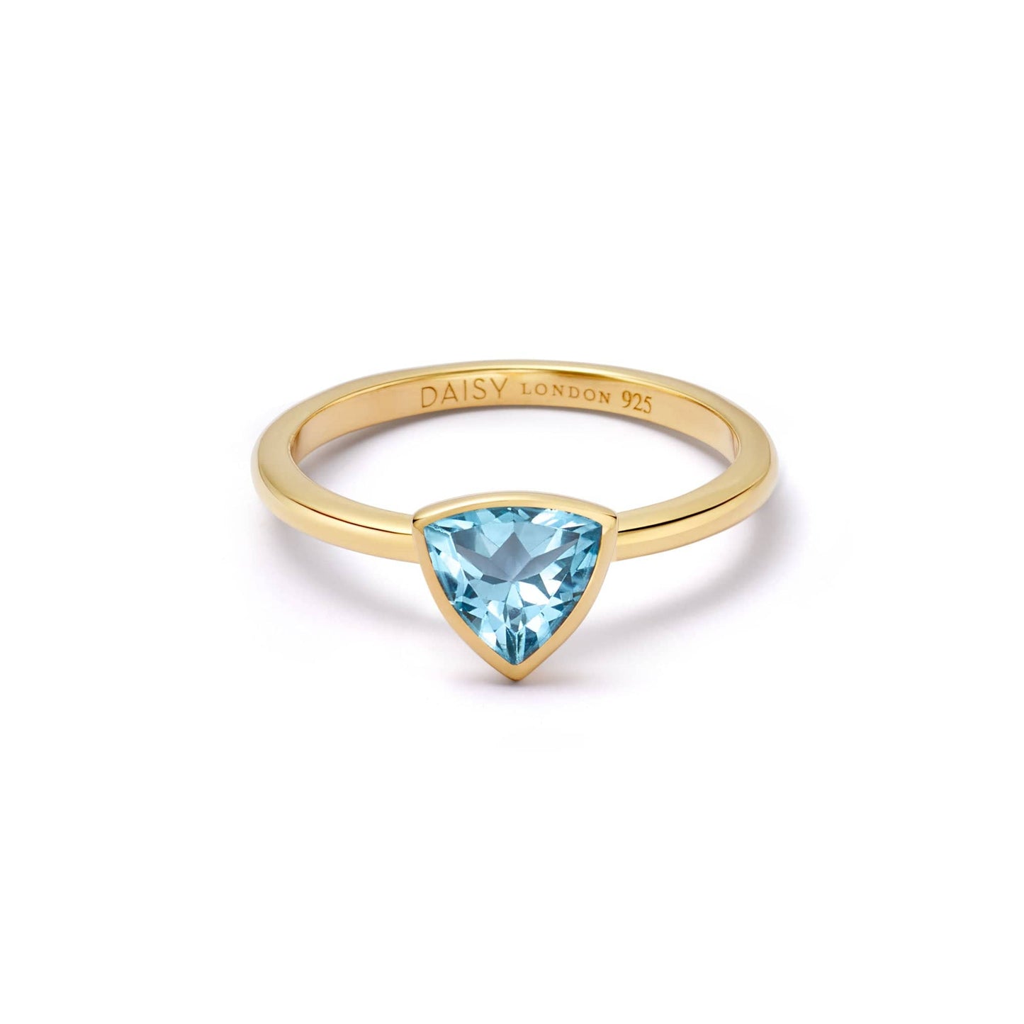 Birthstone Ring 18ct Gold Plate