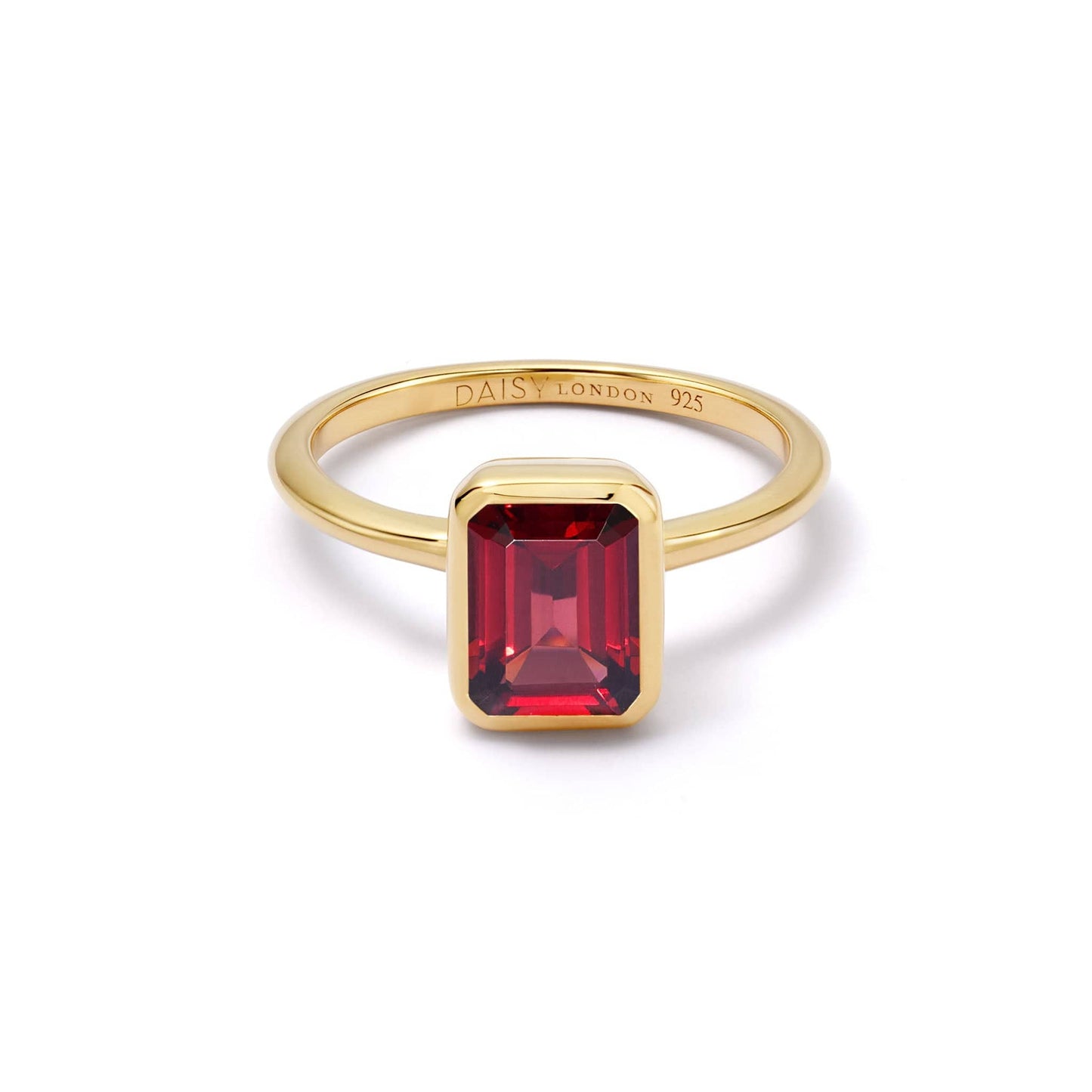 Birthstone Ring 18ct Gold Plate