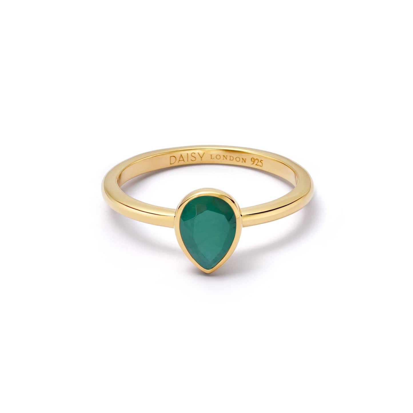Birthstone Ring 18ct Gold Plate