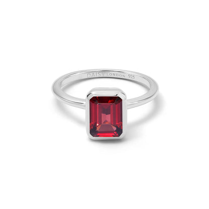 Birthstone Ring Sterling Silver