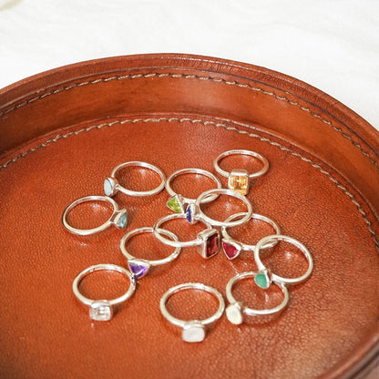 Birthstone Ring Sterling Silver