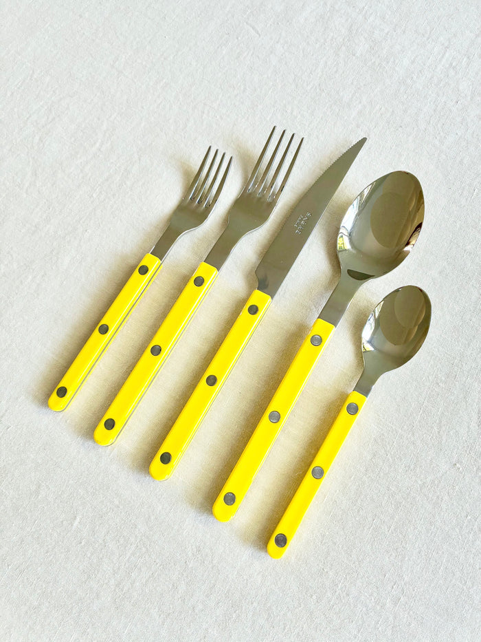 Bistro Yellow Flatware - 5 piece set