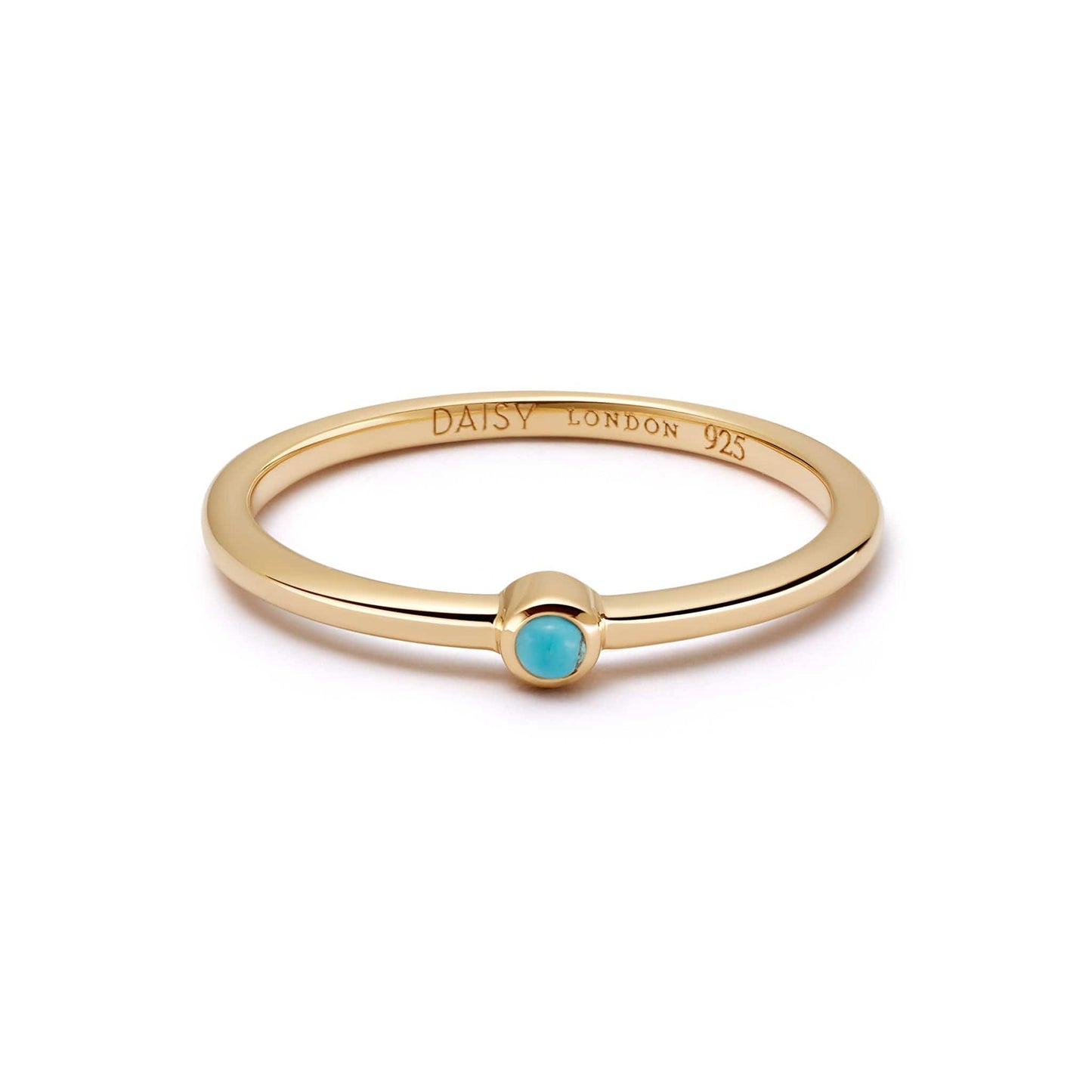 Turquoise Healing Stone Ring 18ct Gold Plate