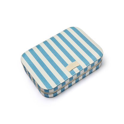 Blue Stripe Large Jewellery Box