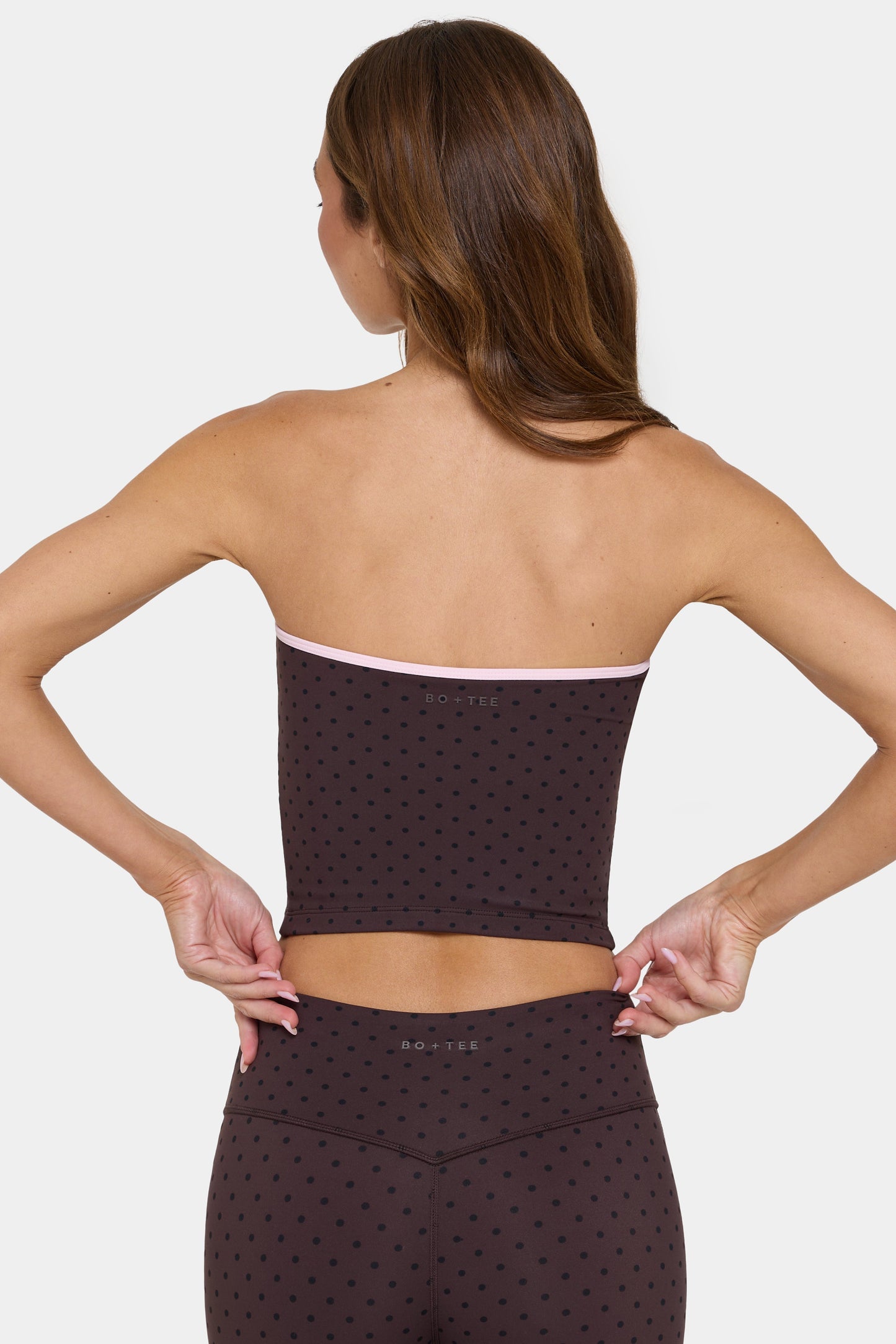Soft Active Bandeau Top in Choc Chip
