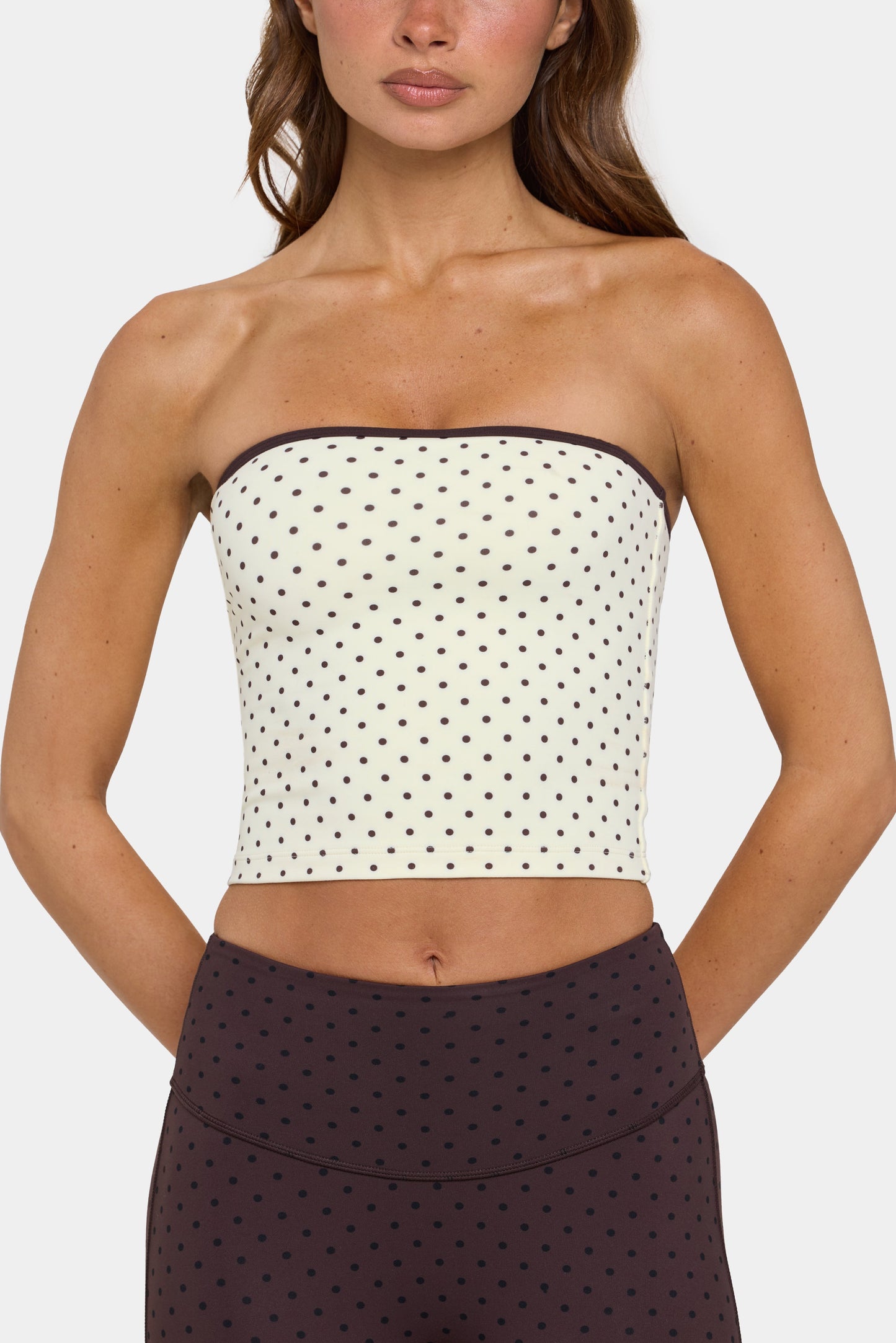 Soft Active Bandeau Top in Cookie Butter