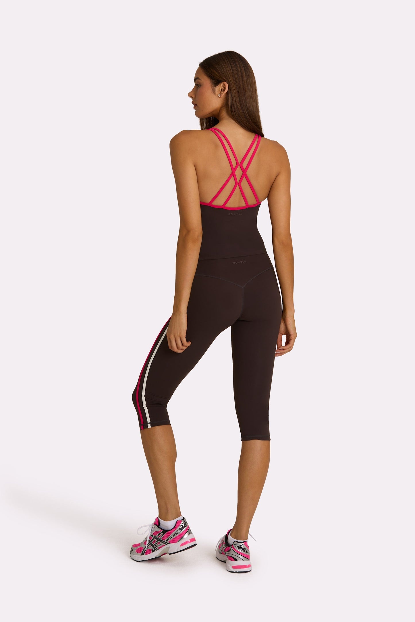 Soft Active Capri Leggings in Truffle