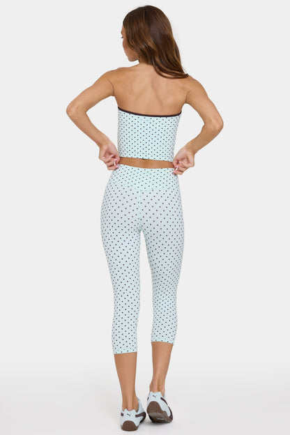 Soft Active Capri Leggings in Mint Chip