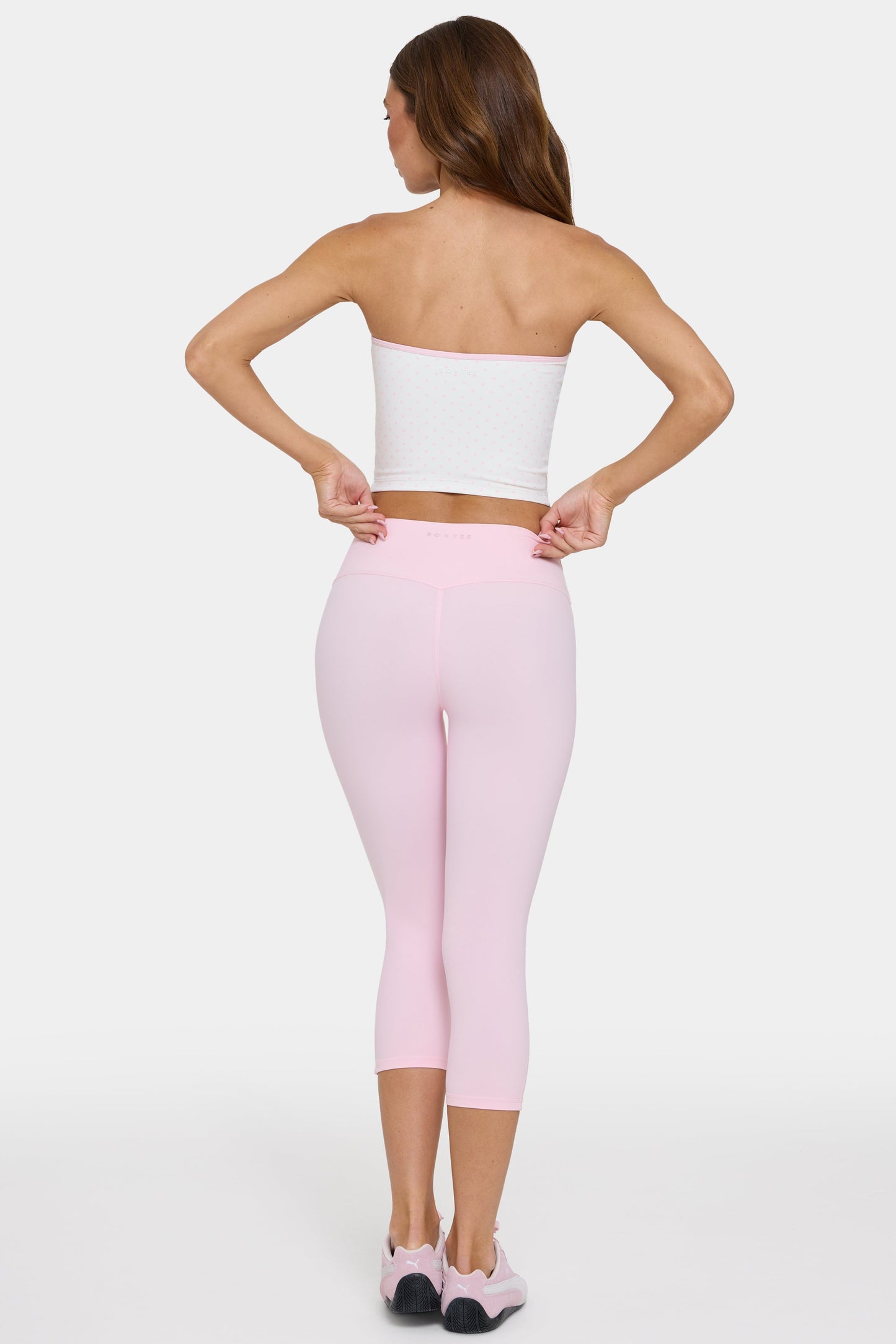 Soft Active Capri Leggings in Sorbet