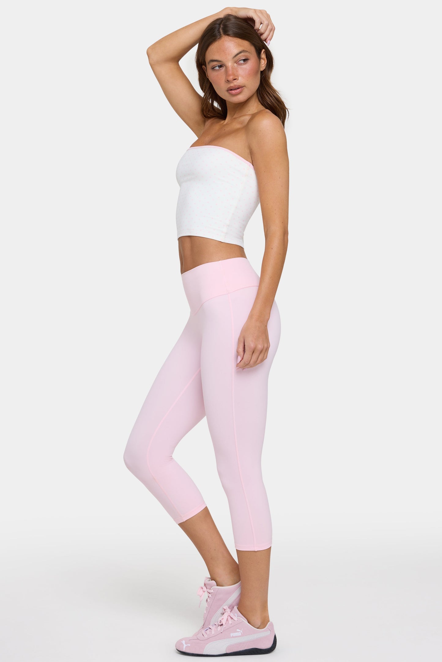 Soft Active Capri Leggings in Sorbet