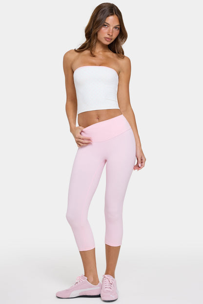 Soft Active Capri Leggings in Sorbet
