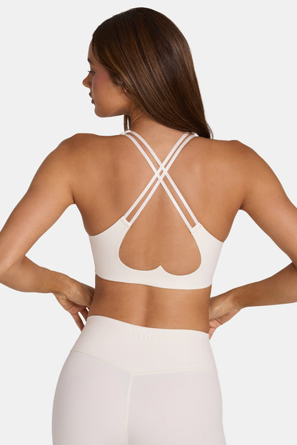 Soft Active Low-Impact Sports Bra in Coconut