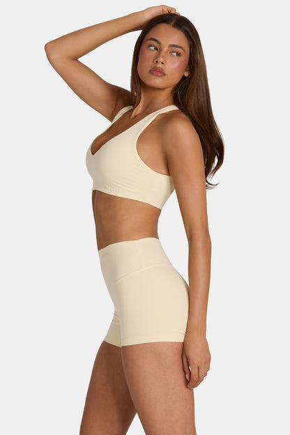 Soft Active Low-Impact Sports Bra in Lemon Marl