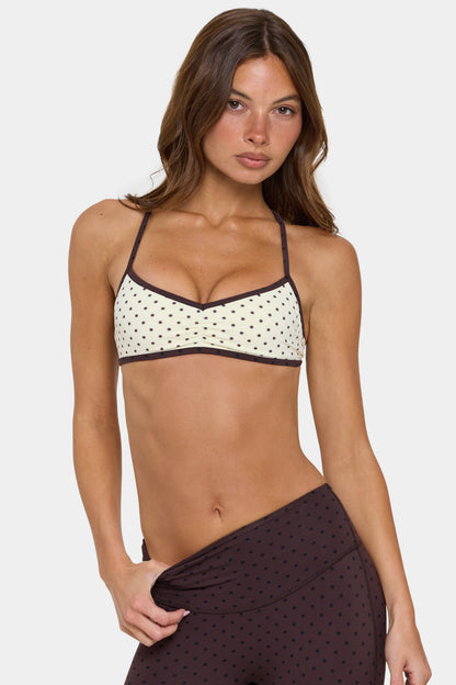 Soft Active Low-Impact Sports Bra in Cookie Butter