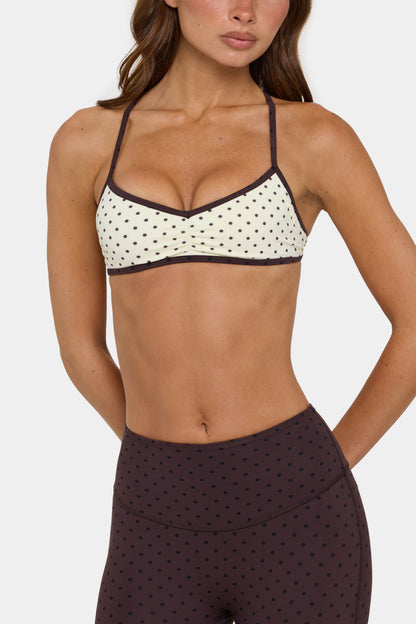 Soft Active Low-Impact Sports Bra in Cookie Butter
