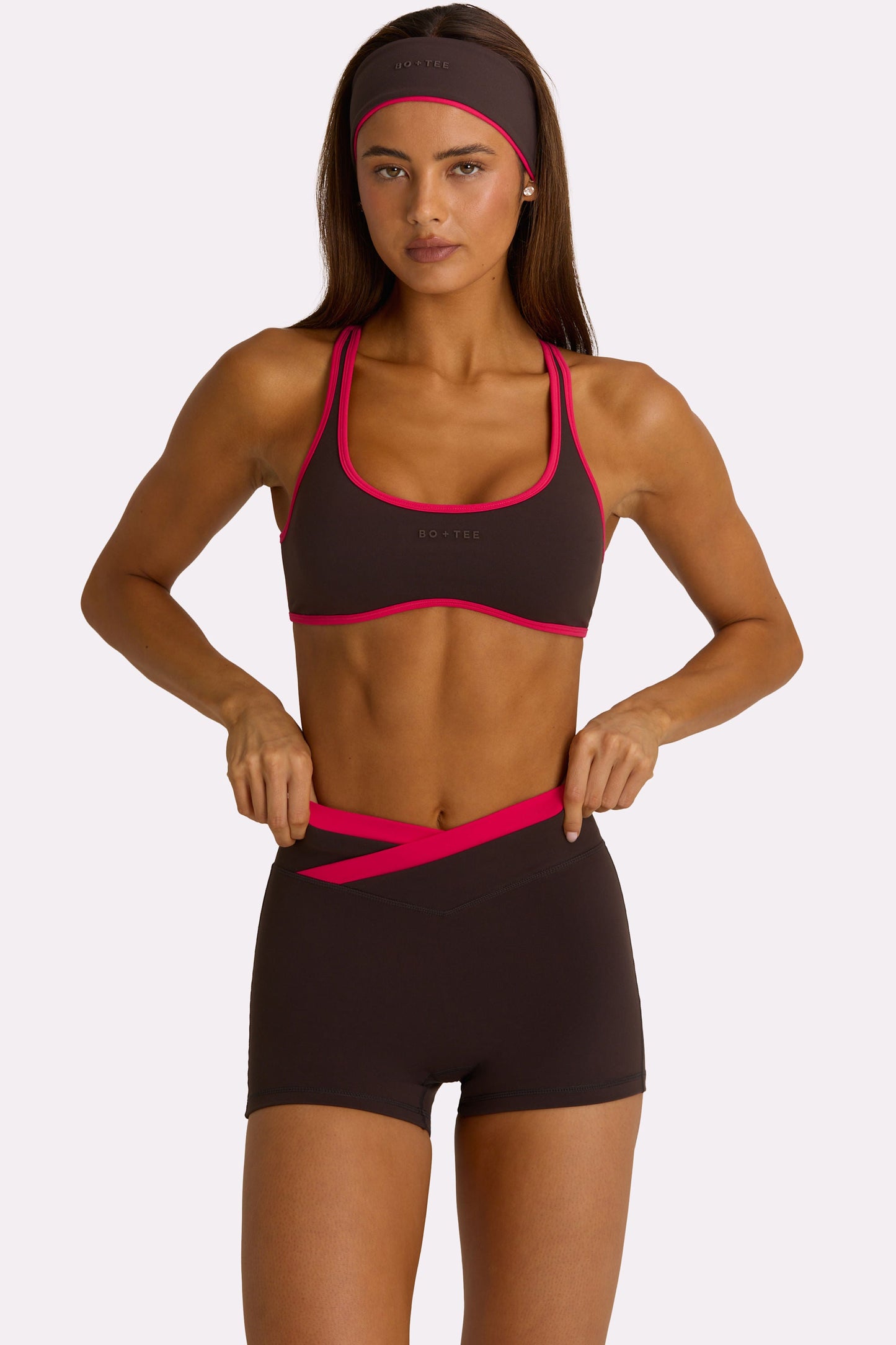 Soft Active Sports Bra in Truffle