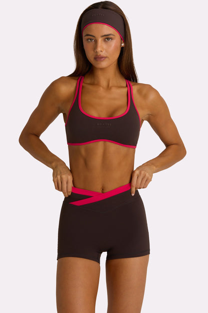 Soft Active Sports Bra in Truffle