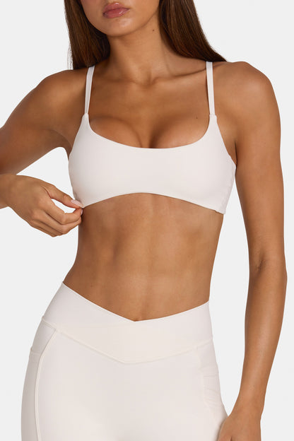 Soft Active Low-Impact Sports Bra in Coconut