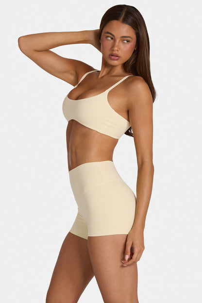 Soft Active Low-Impact Sports Bra in Lemon Marl
