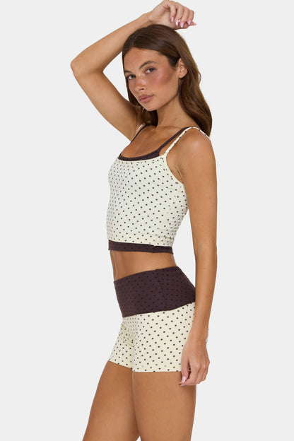 Soft Active Double-Layer Tank Top in Cookie Butter