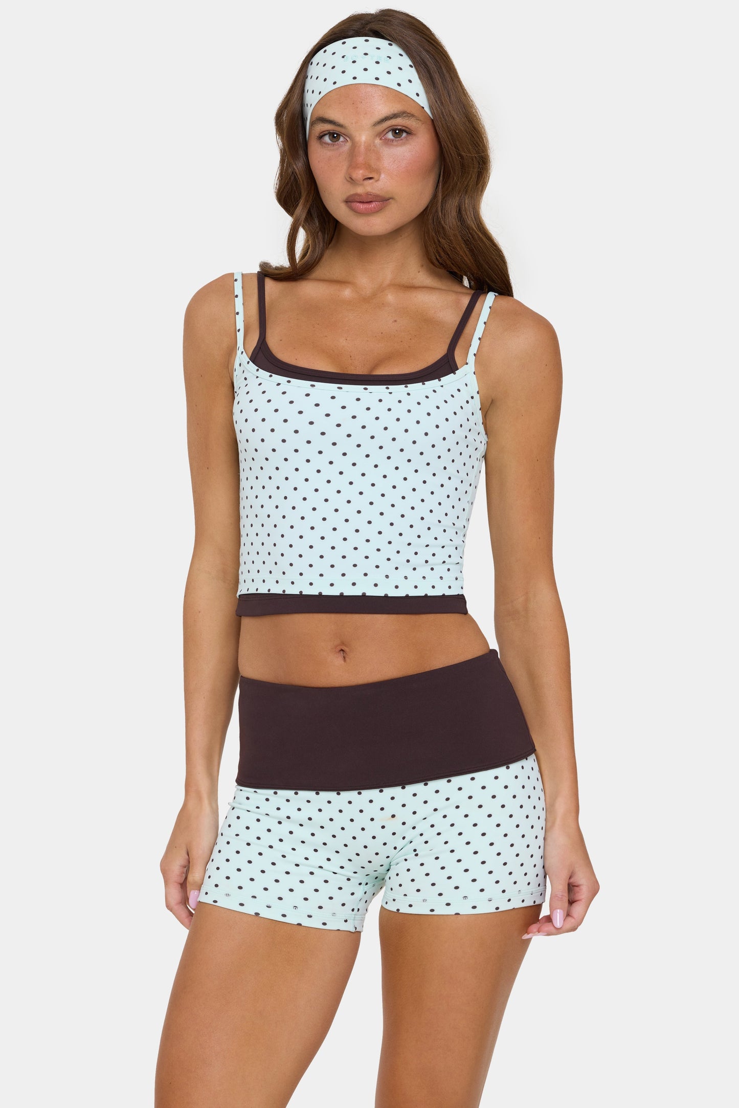 Soft Active Double-Layer Tank Top in Mint Chip