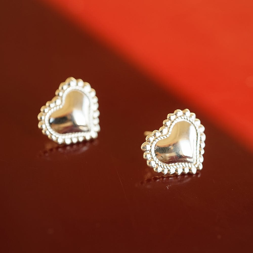 Bobble Heart Gift Set Sterling Silver