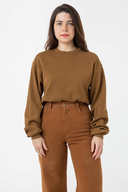 TX407GD Mix - Long Sleeve Heavy Thermal Crew Neck