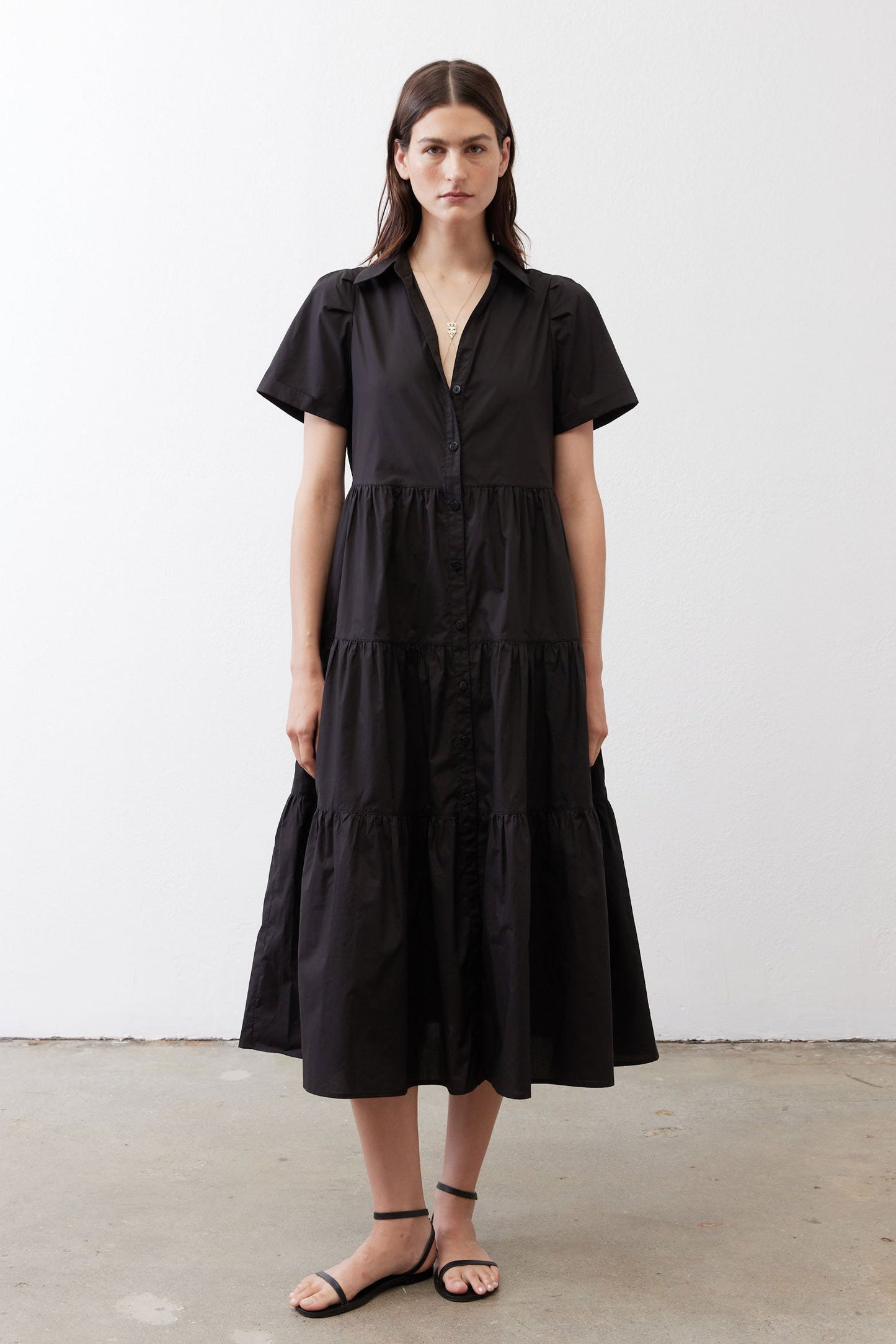 Breaking Free Long Poplin Dress