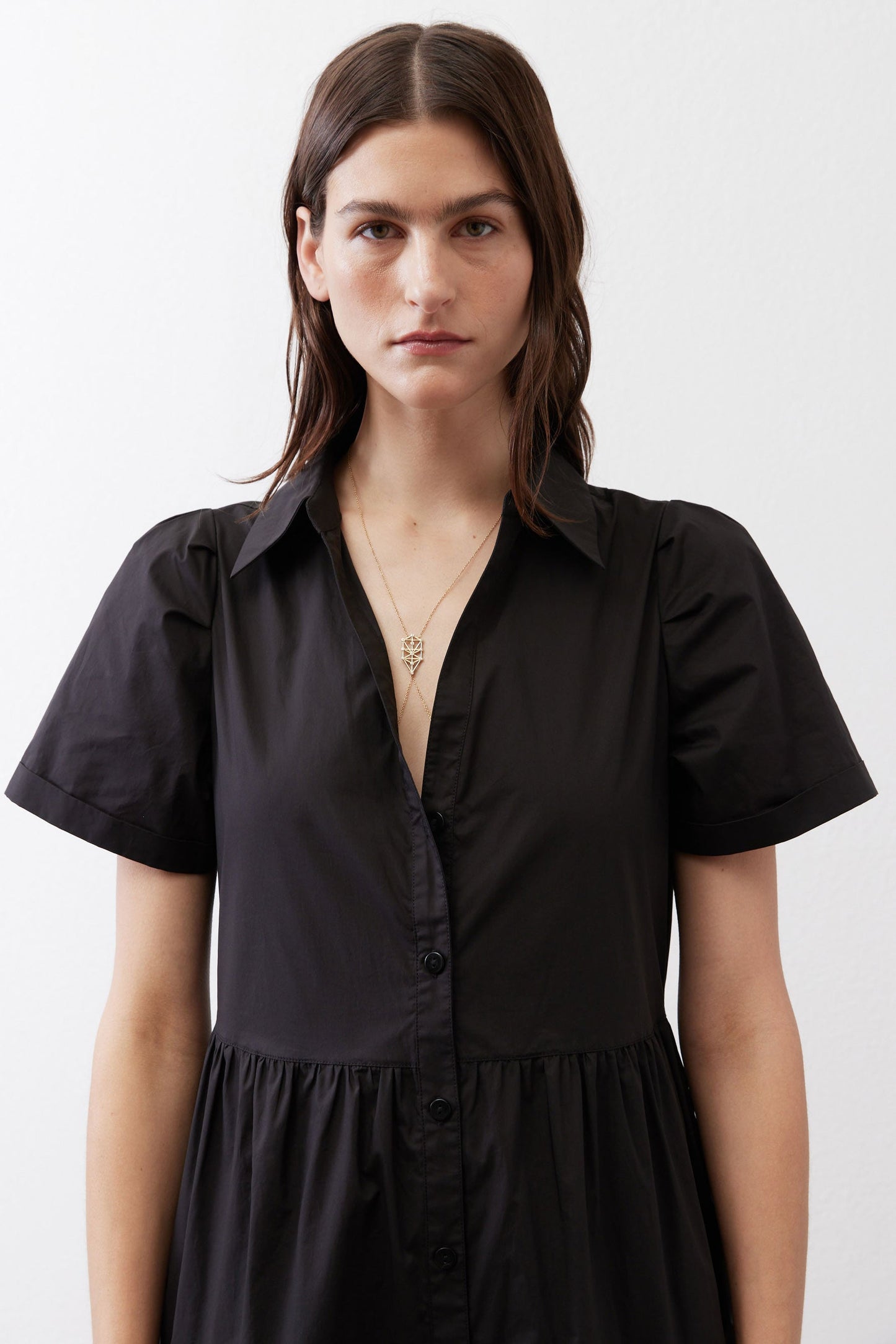 Breaking Free Long Poplin Dress