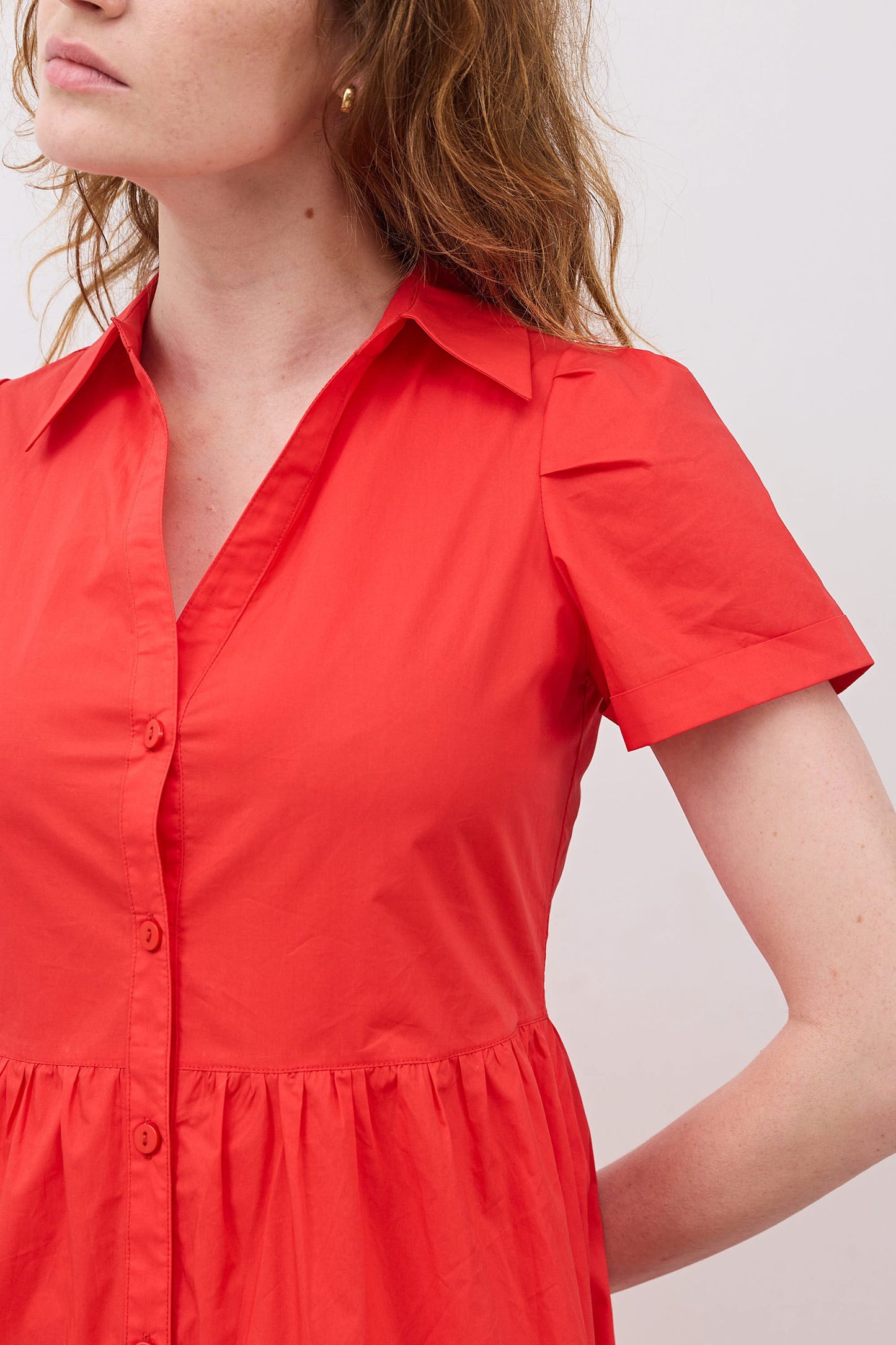 Breaking Free Long Poplin Dress