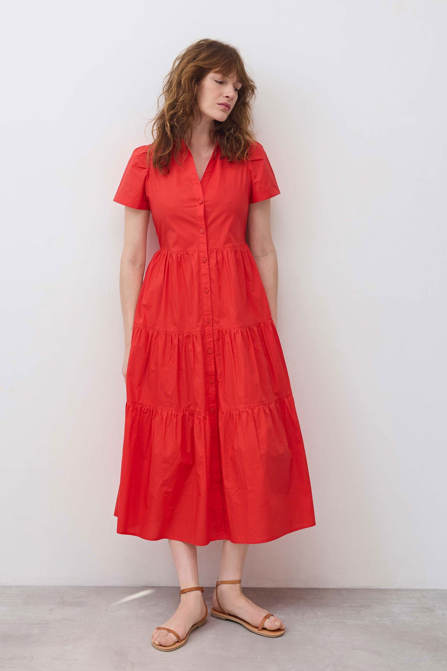 Breaking Free Long Poplin Dress