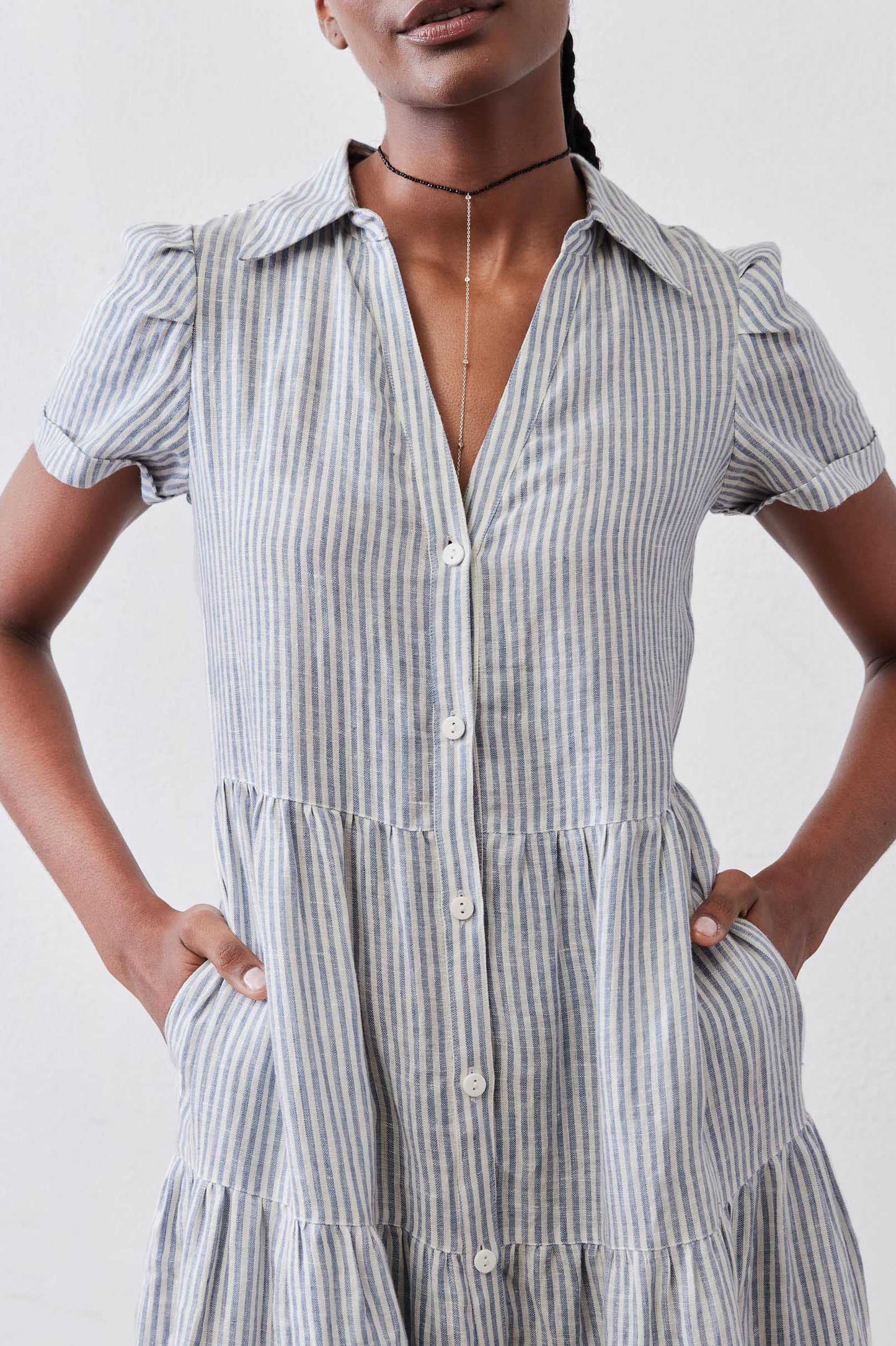 Breaking Free Long Linen Dress