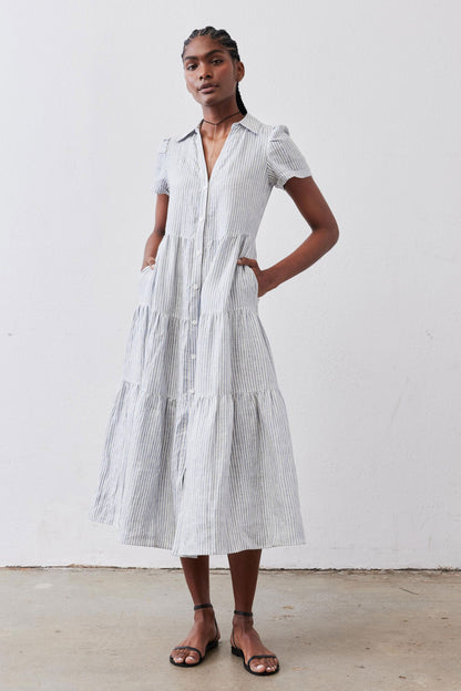 Breaking Free Long Linen Dress