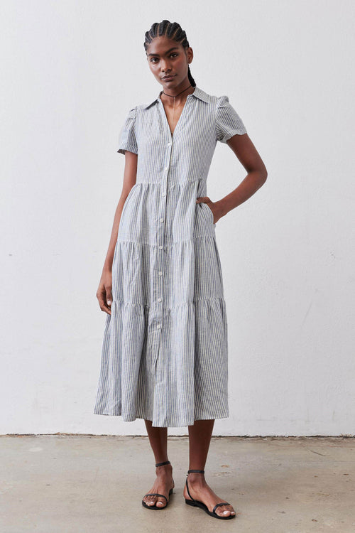 Breaking Free Long Linen Dress