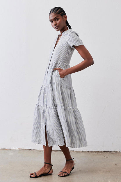 Breaking Free Long Linen Dress