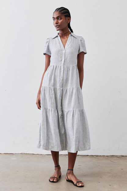 Breaking Free Long Linen Dress