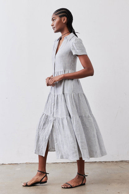 Breaking Free Long Linen Dress