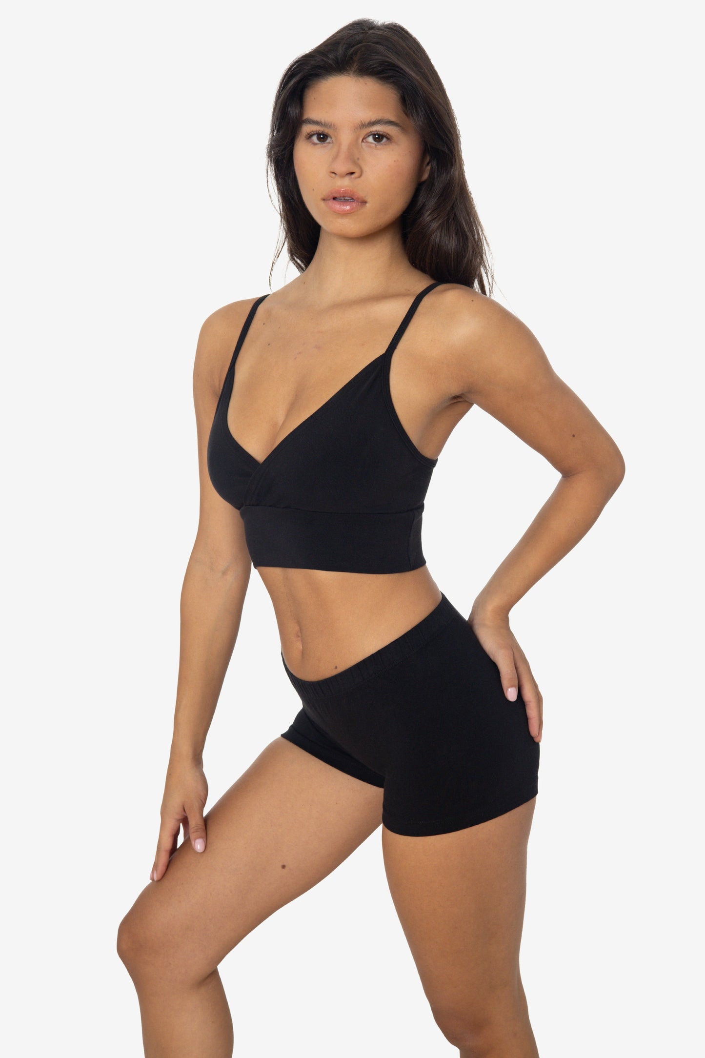 83076GD - Crossover Wrap Crop Top