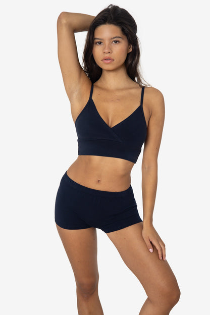 83076GD - Crossover Wrap Crop Top