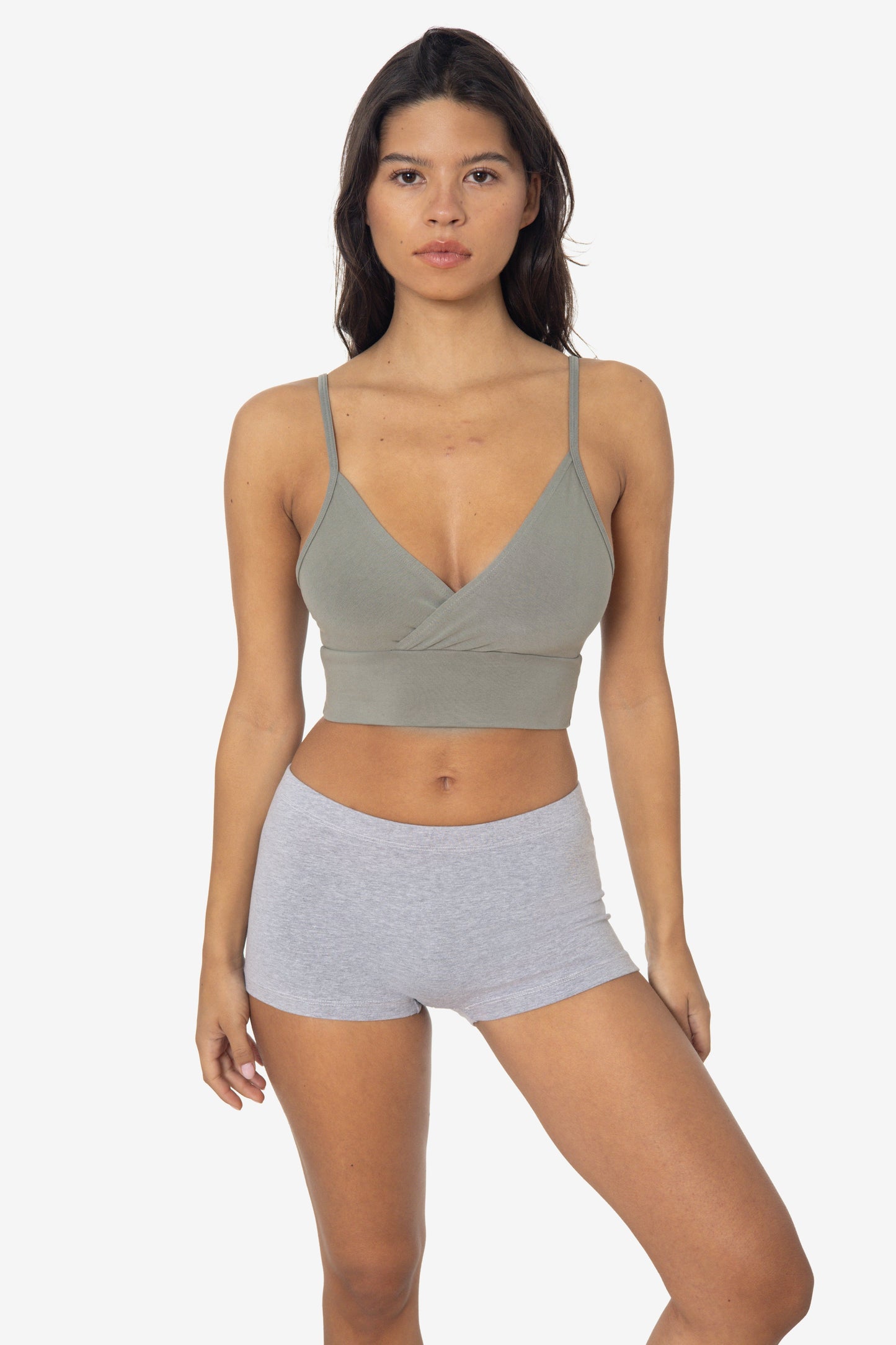 83076GD - Crossover Wrap Crop Top