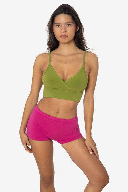83076GD - Crossover Wrap Crop Top